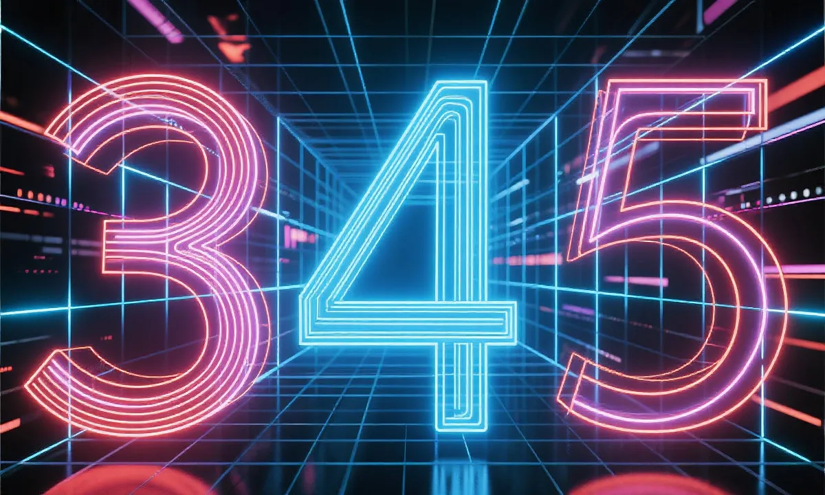 数据与号码的抽象可视化